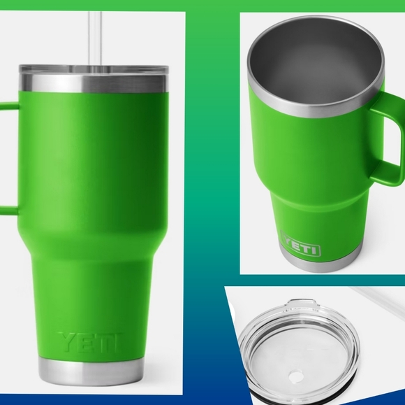 YETI 35 Rambler Mug with Straw Lid NEW Canopy Green